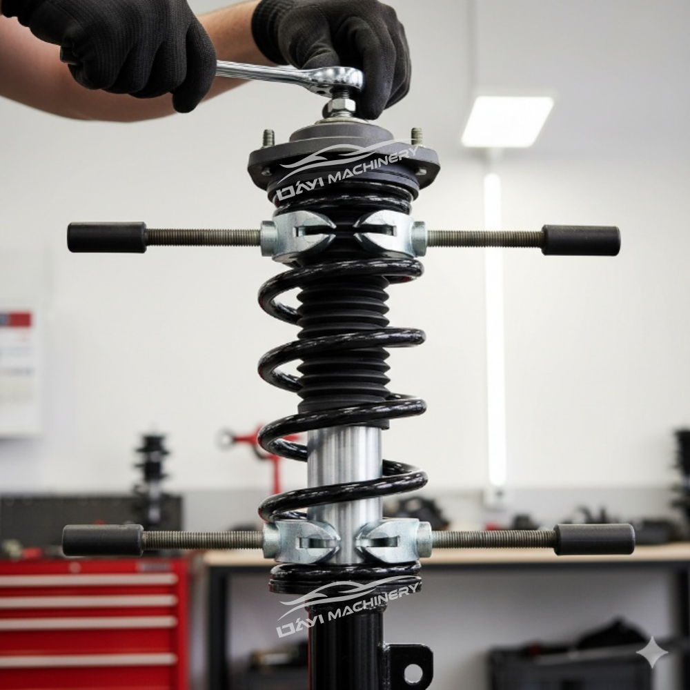 Shock absorber spring disassembly and assembly tool (Model: TTS05)