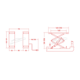 4ton Scissor lift in grand (Model: DY-4SIG-S)
